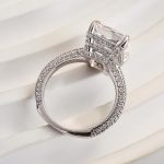 S925 Luxurious Elongated Radiant Cut Engagement Ring For Women - Image 5
