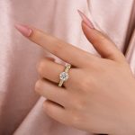 S925 Moissanite 2.0 Ct Round Cut Down Pavé Engagement Ring - Image 2