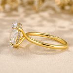 S925 Classic 4.0Ct Solitaire Oval Cut Hidden Halo Engagement Ring In Sterling Silver - Image 4