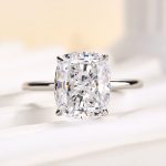 S925 Maxine Excellent 4.0 Ct Cushion Cut Engagement Ring - Image 10