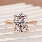 S925 Maxine Attractive Moissanite 2.5 Ct~4.0 Ct Cushion Cut Engagement Ring - Image 13
