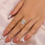 S925 Maxine Timeless Moissanite 3.5 Ct~4.5 Ct Radiant Cut Engagement Ring In Sterling Silver - Image 11