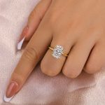 S925 Maxine Timeless Moissanite 3.5 Ct~4.5 Ct Radiant Cut Engagement Ring In Sterling Silver - Image 13