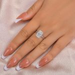 S925 Maxine Timeless Moissanite 3.5 Ct~4.5 Ct Radiant Cut Engagement Ring In Sterling Silver - Image 2