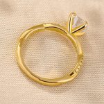 S925 Twist 1.25 Carat/2.0 Carat Round Cut Promise Ring For Her In Sterling Silver - Image 5