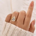S925 4.5Ct Pear Cut Engagement Ring Travel Ring In Sterling Silver - Image 2
