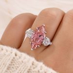 S925 6.0Ct Marquise Cut Three Stone Engagement Ring In Sterling Silver