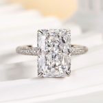 S925 Maxine 5.0Ct Elongated Radiant Cut Engagement Ring - Image 4