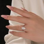 S925 Classic 1.0 ~3.0Ct Marquise Cut Solitaire Promise Ring For Women - Image 3