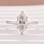 S925 Classic 1.0 ~3.0Ct Marquise Cut Solitaire Promise Ring For Women - Image 5