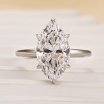 S925 Fashion Marquise Cut Women's Engagement Ring In Sterling Silver - Image 4