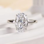 S925 Luxury 4.0Ct Wide Band Oval Cut Engagement Ring - Image 4