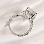 S925 Outstanding Split Shank Cushion Cut Engagement Ring - Image 5
