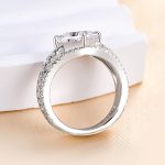 S925 Exquisite Vintage Square Princess Cut Engagement Ring for Women - Image 7