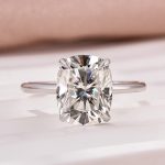 S925 Maxine Attractive Moissanite 2.5 Ct~4.0 Ct Cushion Cut Engagement Ring - Image 8