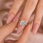 S925 Maxine Attractive Moissanite 2.5 Ct~4.0 Ct Cushion Cut Engagement Ring - Image 6