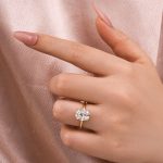 S925 Maxine Attractive Moissanite 2.5 Ct~4.0 Ct Cushion Cut Engagement Ring - Image 12