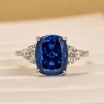 S925 4.0Ct Cushion Cut Side Stone Engagement Ring Travel Ring In Sterling Silver - Image 3