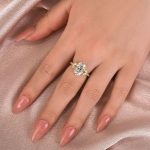 S925 Maxine Moissanite 4.0 Ct Oval and Angled Marquise Five Stone Engagement Ring - Image 5
