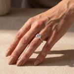 S925 Classic Round Cut Engagement Ring for Her 4 prong In Sterling Silver - Image 10