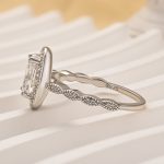 S925 Halo 2.0Ct Oval Cut Vintage Engagement Ring In Sterling Silver - Image 4