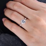 S925 Twist 1.25 Carat Round Cut Promise Ring For Her In Sterling Silver - Image 2