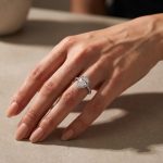 S925 Maxine Moissanite Halo 2.5Ct Carat Pear Cut Engagement Ring - Image 3