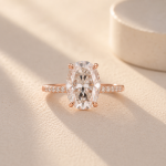 S925 Maxine Moissanite 2.0 Ct~5.5 Ct Oval Cut Engagement Ring In Sterling Silver - Image 15