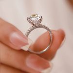 S925 Classic Oval Cut Simulated Diamond Engagement Ring In Sterling Silver - Image 3