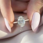 S925 Classic Oval Cut Simulated Diamond Engagement Ring In Sterling Silver - Image 9