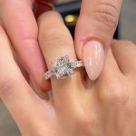 S925 Maxine Sparkle 4.5Ct Cushion Cut Engagement Ring In Sterling Silver - Image 2