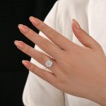 S925 3.5Ct Cushion Cut Hidden Halo Engagement Ring Promise Ring For Her - Image 3