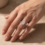 S925 Maxine Moissanite 1.0 Ct~3.5Ct Radiant Cut Engagement Ring in Sterling Silver - Image 2