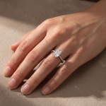 S925 Maxine Moissanite 1.0 Ct~3.5Ct Radiant Cut Engagement Ring in Sterling Silver - Image 3