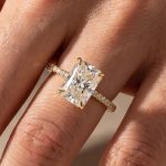 S925 Maxine Moissanite 1.0 Ct~3.5Ct Radiant Cut Engagement Ring in Sterling Silver - Image 7