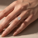 S925 Maxine Moissanite 2.0 CT Radiant Cut Engagement Ring In Sterling Silver - Image 10