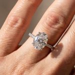 S925 Maxine Moissanite 2.0 Ct~5.5 Ct Oval Cut Engagement Ring In Sterling Silver - Image 3