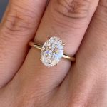 S925 Exclusive Oval Cut Engagement Ring In Sterling Silver - Image 7