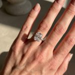 S925 Bright Crushed Ice Cushion Cut Engagement Ring For Women In Sterling Silver - Image 3