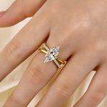 S925 3.0Ct Marquise Cut Split Shank Engagement Ring Travel Rings In Sterling Silver - Image 2