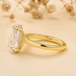 S925 Classic 4.0Ct Pear Cut Engagement Ring Promise Ring In Sterling Silver - Image 5