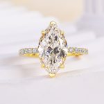 S925 6.0Ct/4.0Ct/2.0Ct Marquise Cut Engagement Ring Travel Ring For Her In Sterling Silver - Image 13