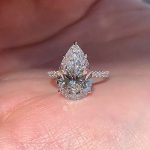 S925 4.5Ct Excellent Pear Cut Engagement Ring - Image 2