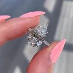 S925 4.5Ct Excellent Pear Cut Engagement Ring