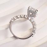 S925 Maxine Vintage Crushed Ice Radiant Cut Engagement Ring - Image 6