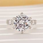 S925 Maxine Unique 6 Prong 6.0Ct Round Cut Engagement Ring - Image 11