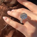S925 Maxine Unique 6 Prong 6.0Ct Round Cut Engagement Ring