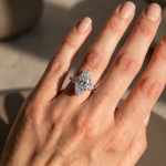 S925 Maxine 6.0Ct/6.5Ct Marquise Cut Three Stone Engagement Ring In Sterling Silver - Image 2