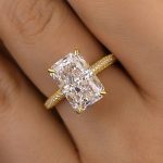 S925 Maxine 5.0Ct Elongated Radiant Cut Engagement Ring - Image 5