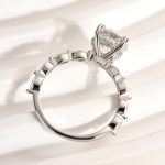 S925 Maxine Timeless Moissanite 2.0 Carat Round Cut Engagement Ring - Image 5